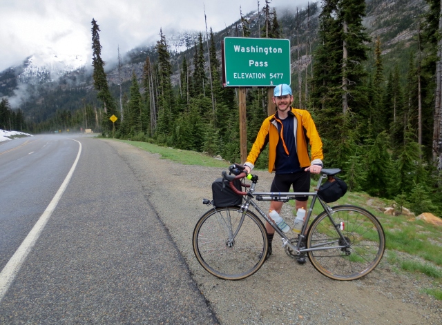 [Mile 614] Washington Pass! Stayed in shorts though. — in Washington.