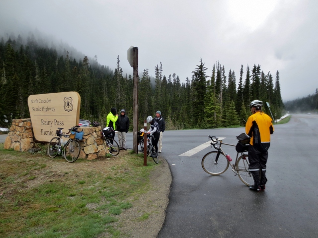 [Mile 618] Quick downhill for a few miles before another climb up Rainy Pass. Not too rainy at this time, though the early crowd got frozen in the rain. — in Washington.